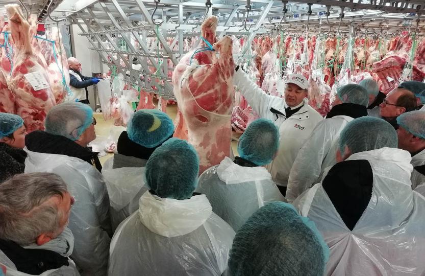 Éleveurs adhérents Cooperl à Rungis