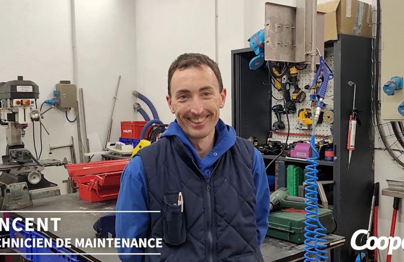 Vincent, technicien de maintenance à la Cooperl