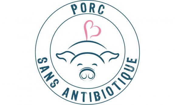 Logo porc élevé sans antibiotique Cooperl