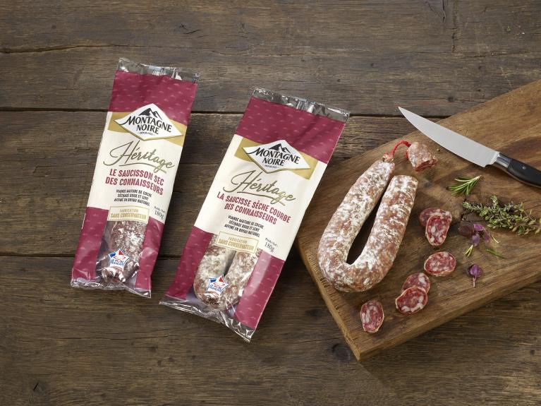 Nouvelle gamme Héritage Montagne Noire, saucisson sans conservateur
